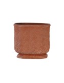 Terracotta Woven Vase